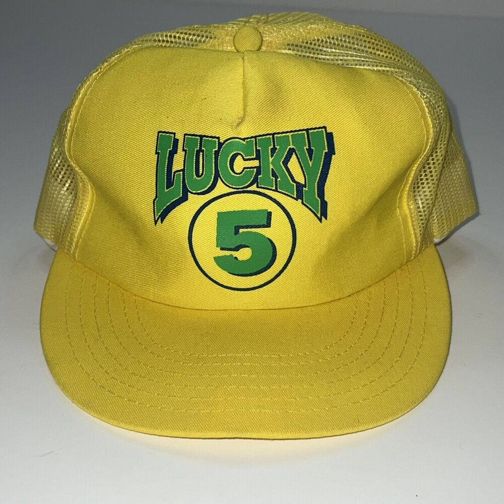 Vintage Overland Expressions Lucky 5 Pool Ball Hat Ball Dad Cap Outdoor Trucker